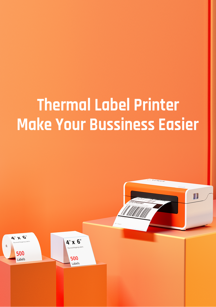 CX418 Thermal Label Printer Poster