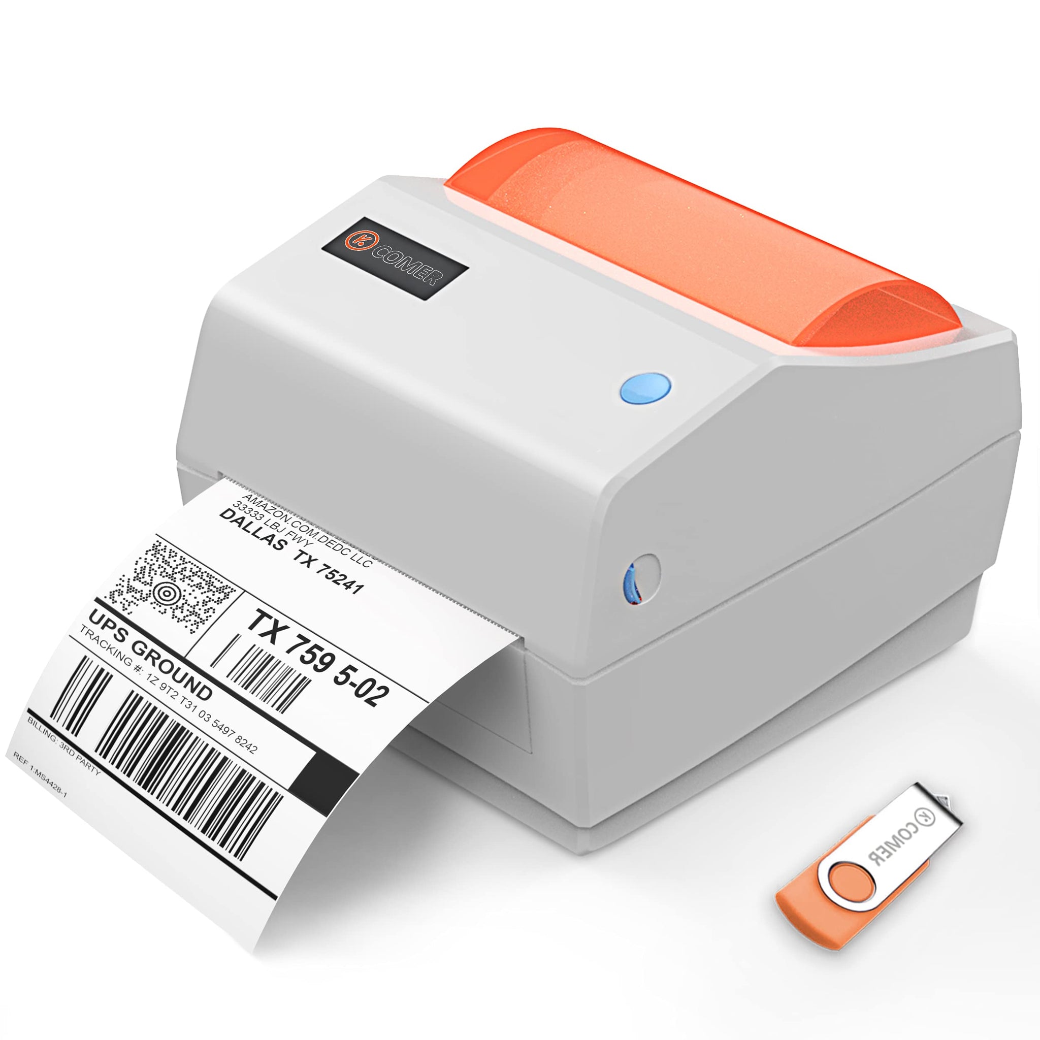 K Comer RE418 Thermal Shipping Label Printer – comer store